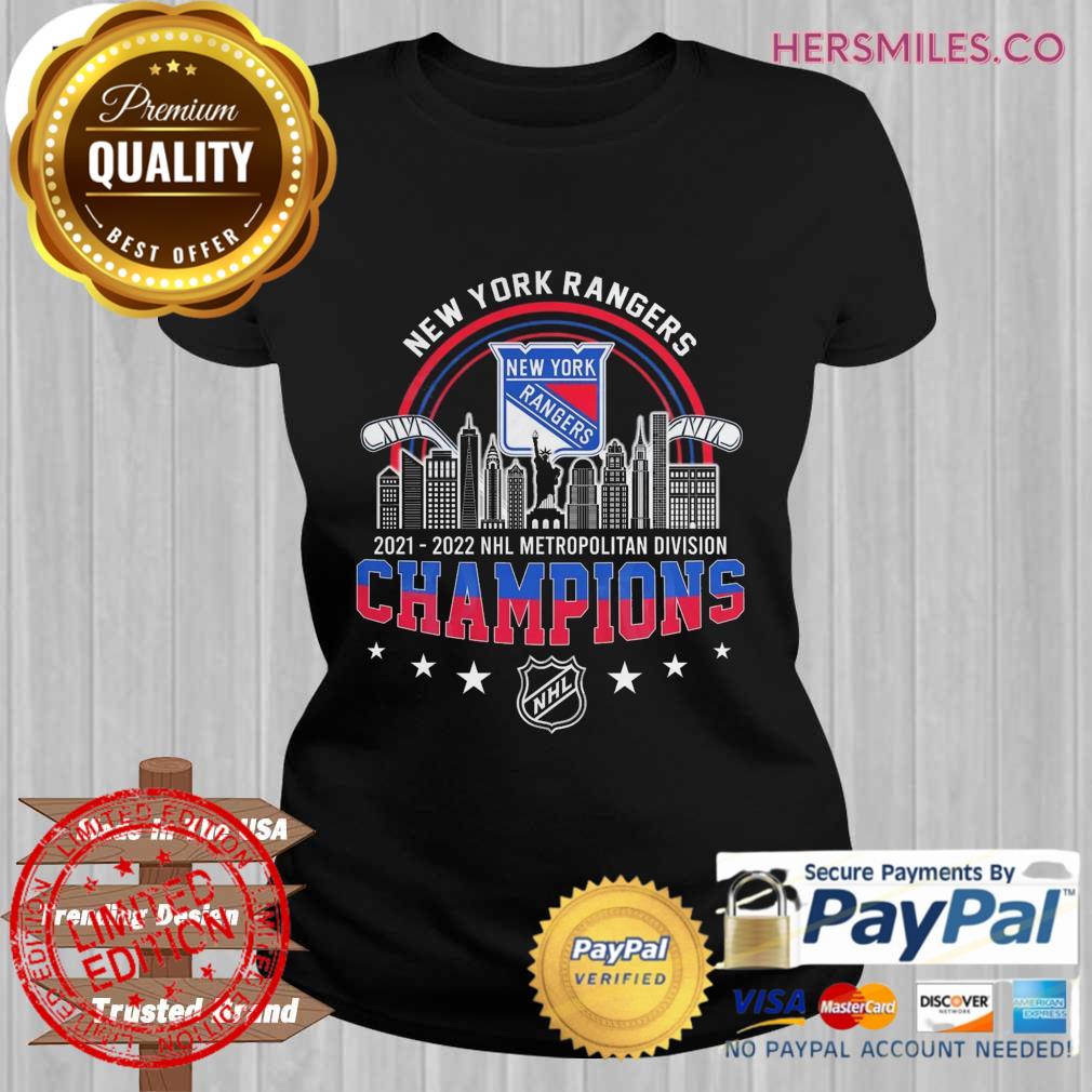 2021-2022 New York Rangers NHL Metropolitan Division Champions T-Shirt