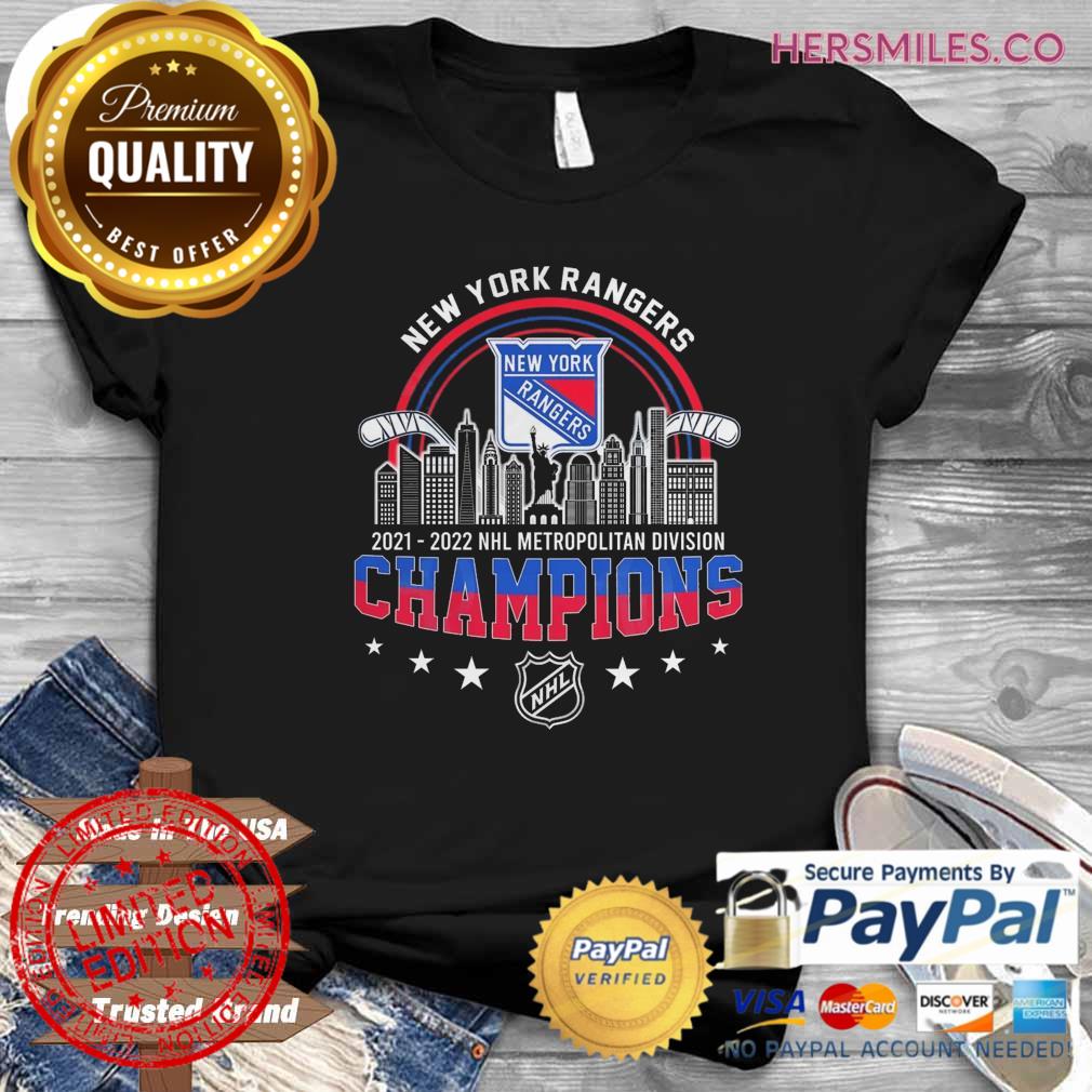 2021-2022 New York Rangers NHL Metropolitan Division Champions T-Shirt