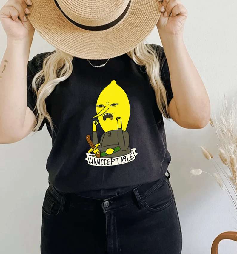 Adventure Time Lemongrab Unacceptable T Shirt