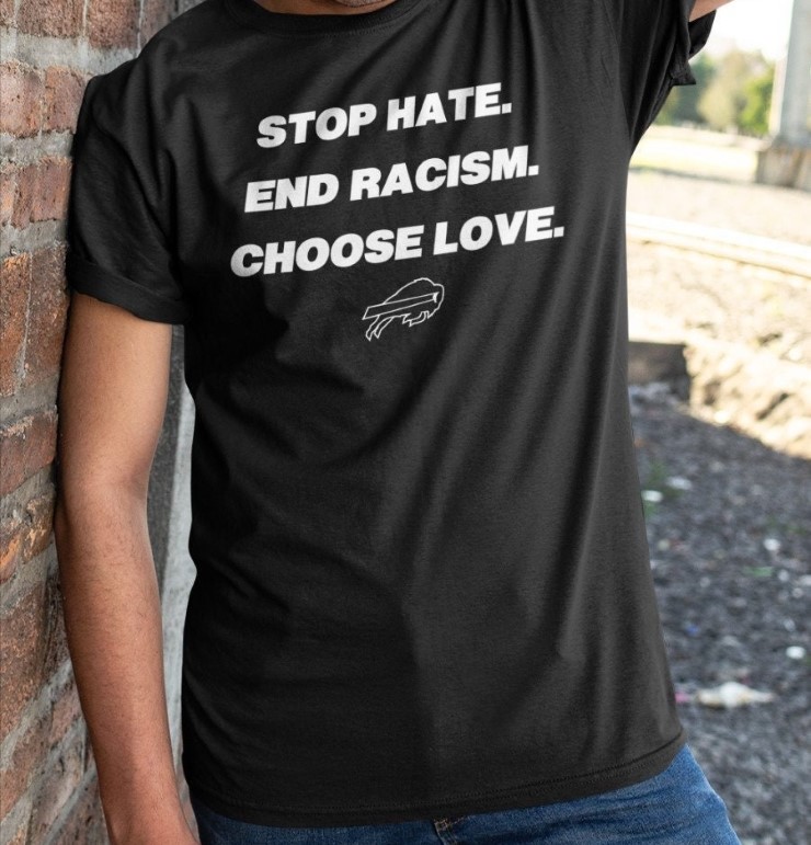 Buffalo Bills Stop Hate End Racism Choose Love T-Shirt