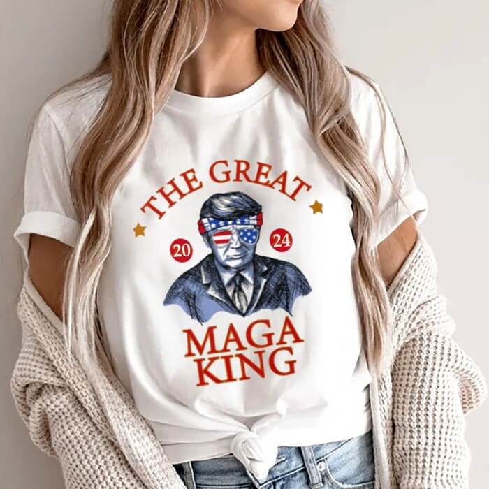 Donald Trump The Great Maga King Lincoln Style T-Shirt