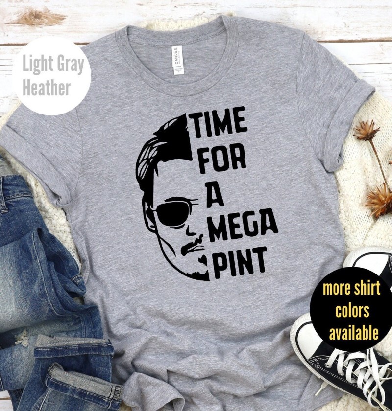 Funny Johnny Depp Time For a Mega Pint Shirt