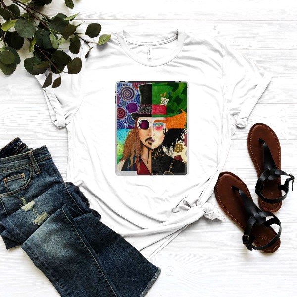 Johnny Depp Willy Wonka Edward Scissorhands Charlie And The Chocolate Factory Alice in Wonderland Shirt