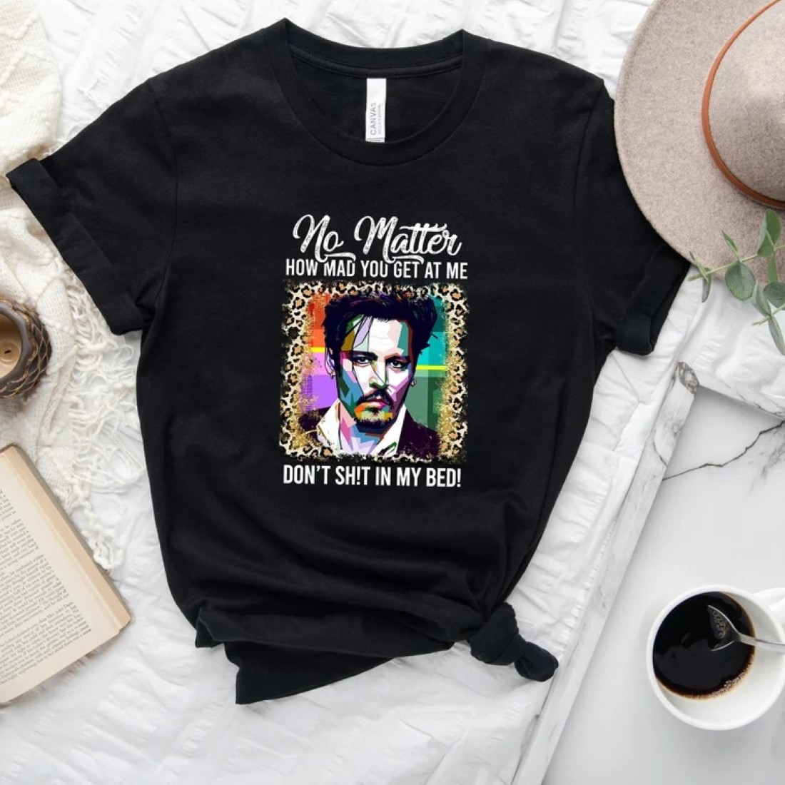 Justice For Johnny Depp Funny Don’t Shit on My Bed T-Shirt