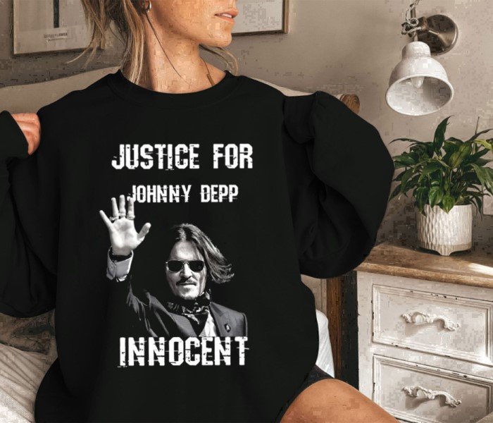 Justice For Johnny Depp is innocent Shirt