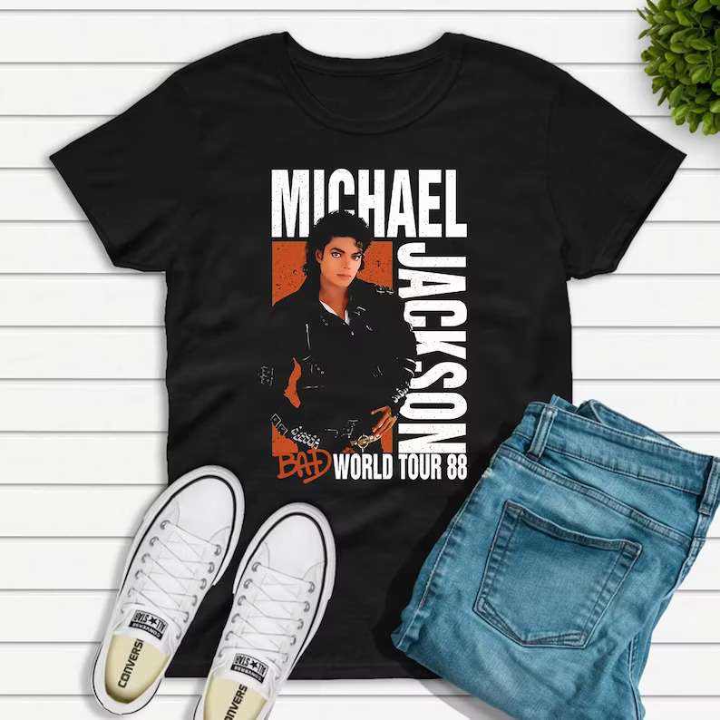 Michael Jackson Bad World Tour 88 Remembering T-Shirt
