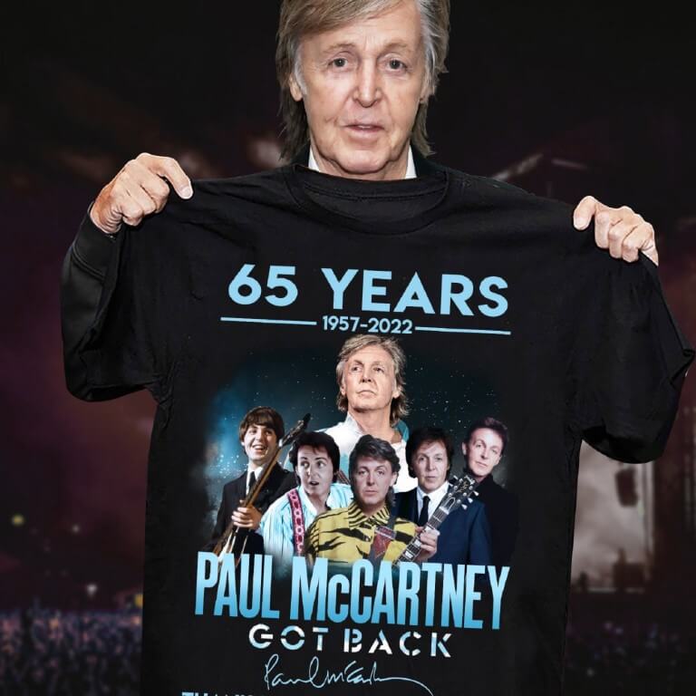 Paul McCartney 65th anniversary 1957 2022 Memories Signature T-Shirt
