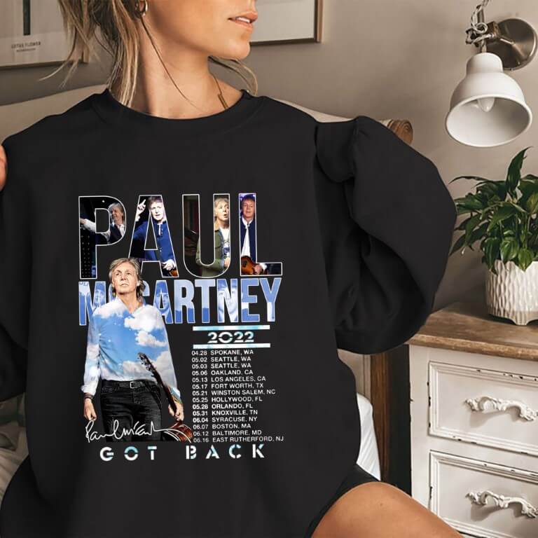 Paul McCartney Got Back 2022 Signature T Shirt