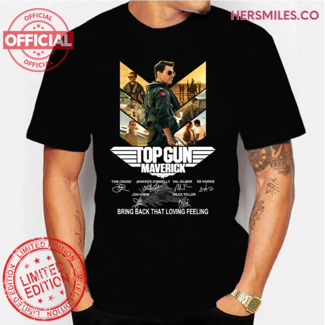 Top Gun Maverick 36th Anniversary 1986-2022 Signatures Classic T-Shirt