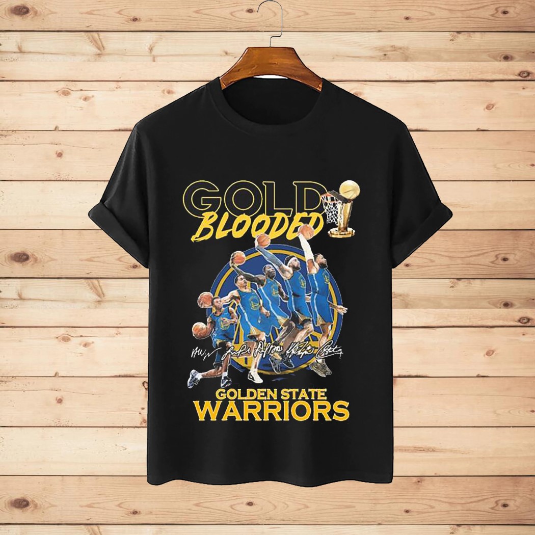 Gold Blood Golden State Warriors Championship Team Dunks Shirt