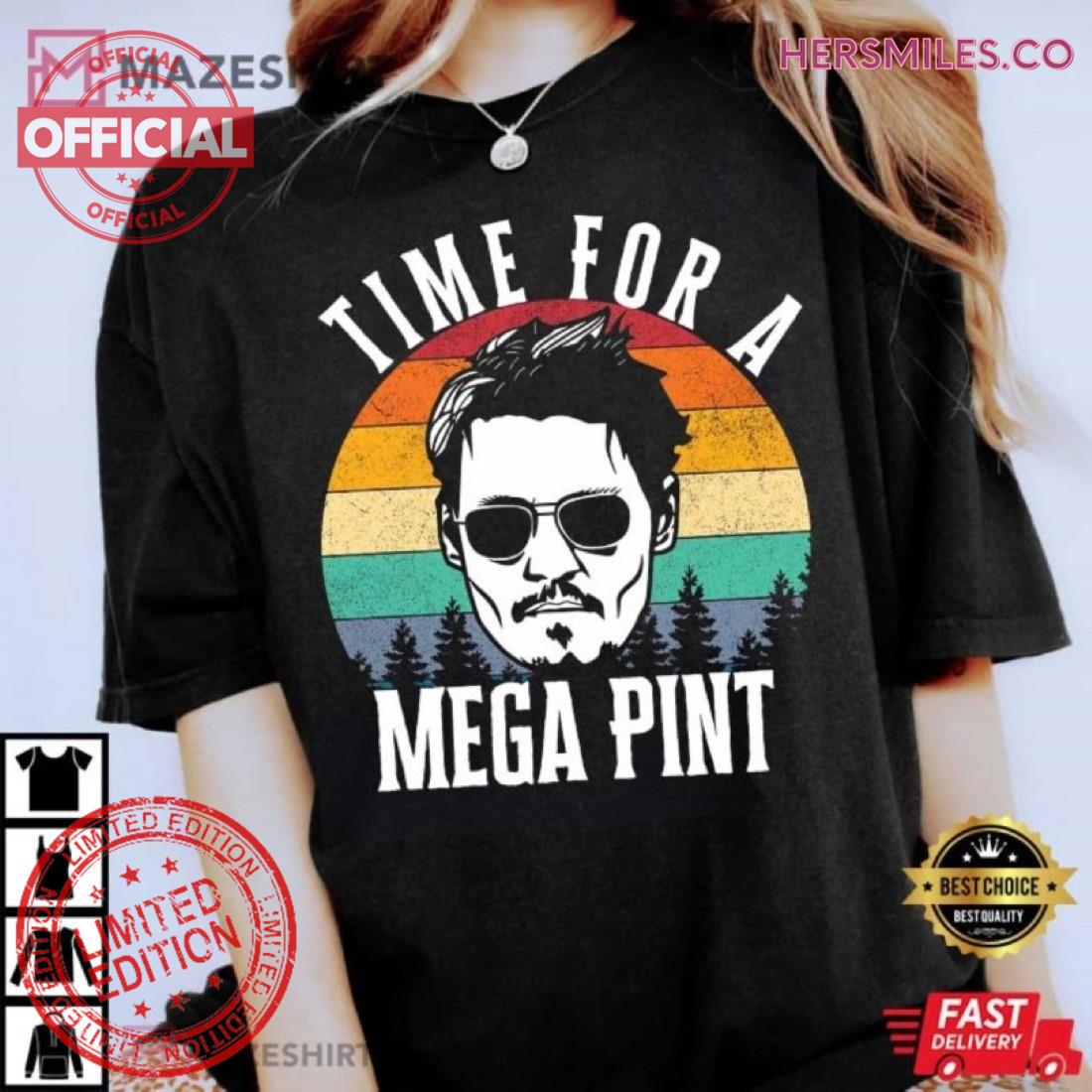 Johnny Depp wins defamation lawsuit Time For A Mega Pint Shirt