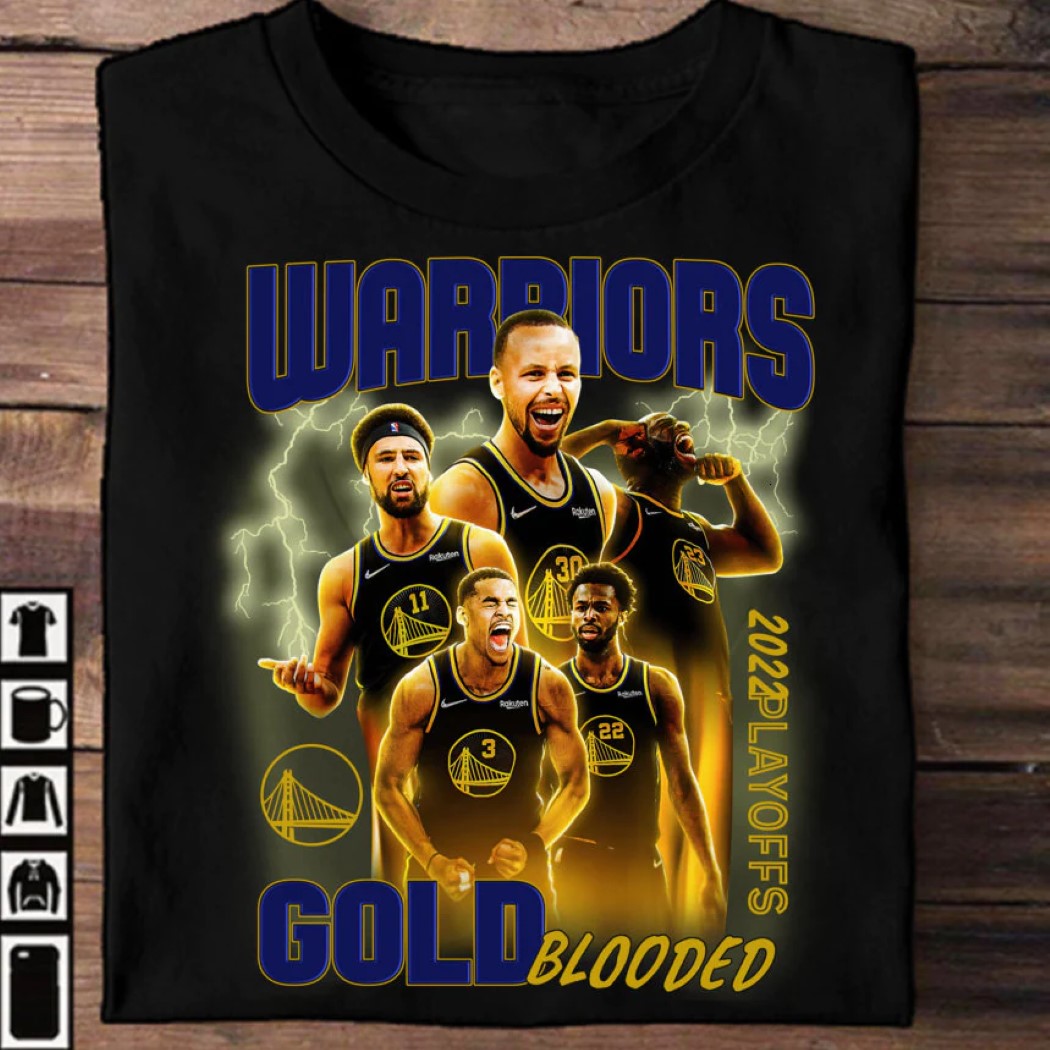 NBA Finals Golden State Warriors Gold Blooded Team Shirt