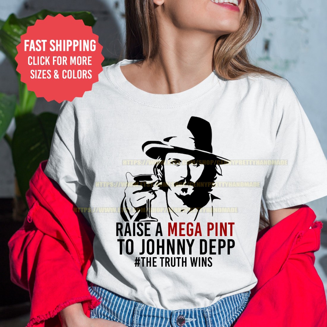 Raise a Mega Pint to Johnny Depp T Shirt