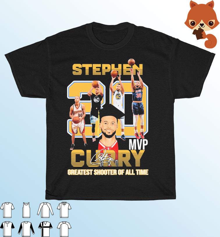 Stephen Curry MVP NBA Finals 2022 Greatest Shooter Of All Time Signatures Unisex Shirt