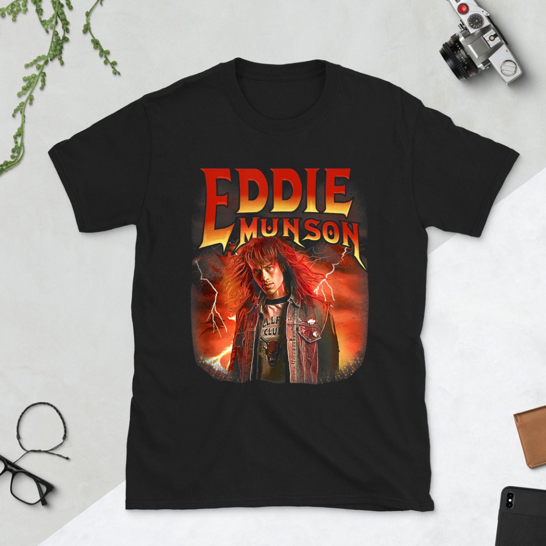 Stranger things 4 characters Eddie Munson fan gift  T-shirt