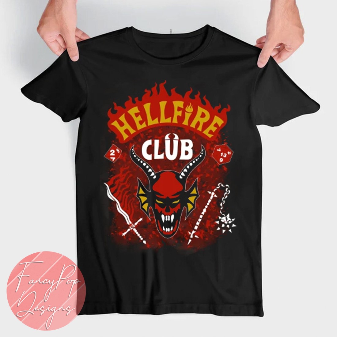 Stranger Things 4  Hellfire Club Baseball Long Sleeve T-Shirt