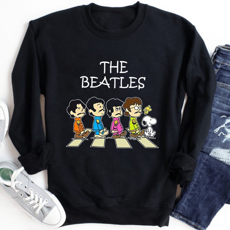 The Beatles Snoopy Peanuts Abbey Road Shirt