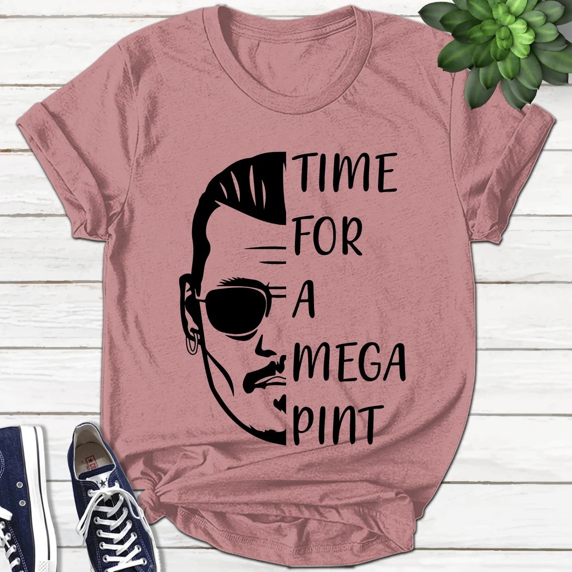 Time For a Mega Pint Johnny Depp Shirt