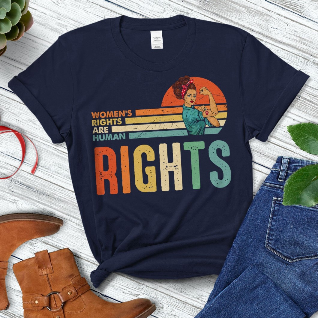 Women’s Rights Are Human Rights Reproductive Vintage Rosie Sunset T-Shirt