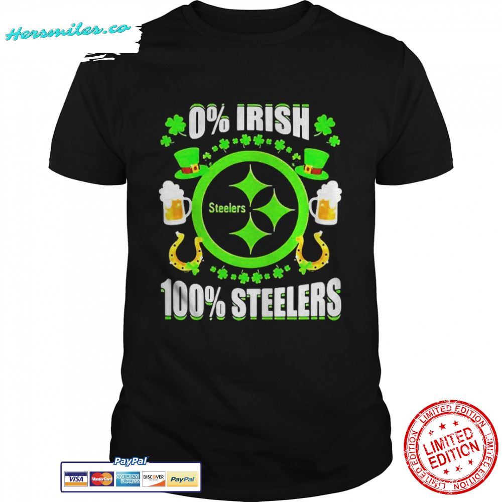 0 Irish Pittsburgh Steelers 100 Steelers St Patrick’s Day Shirt