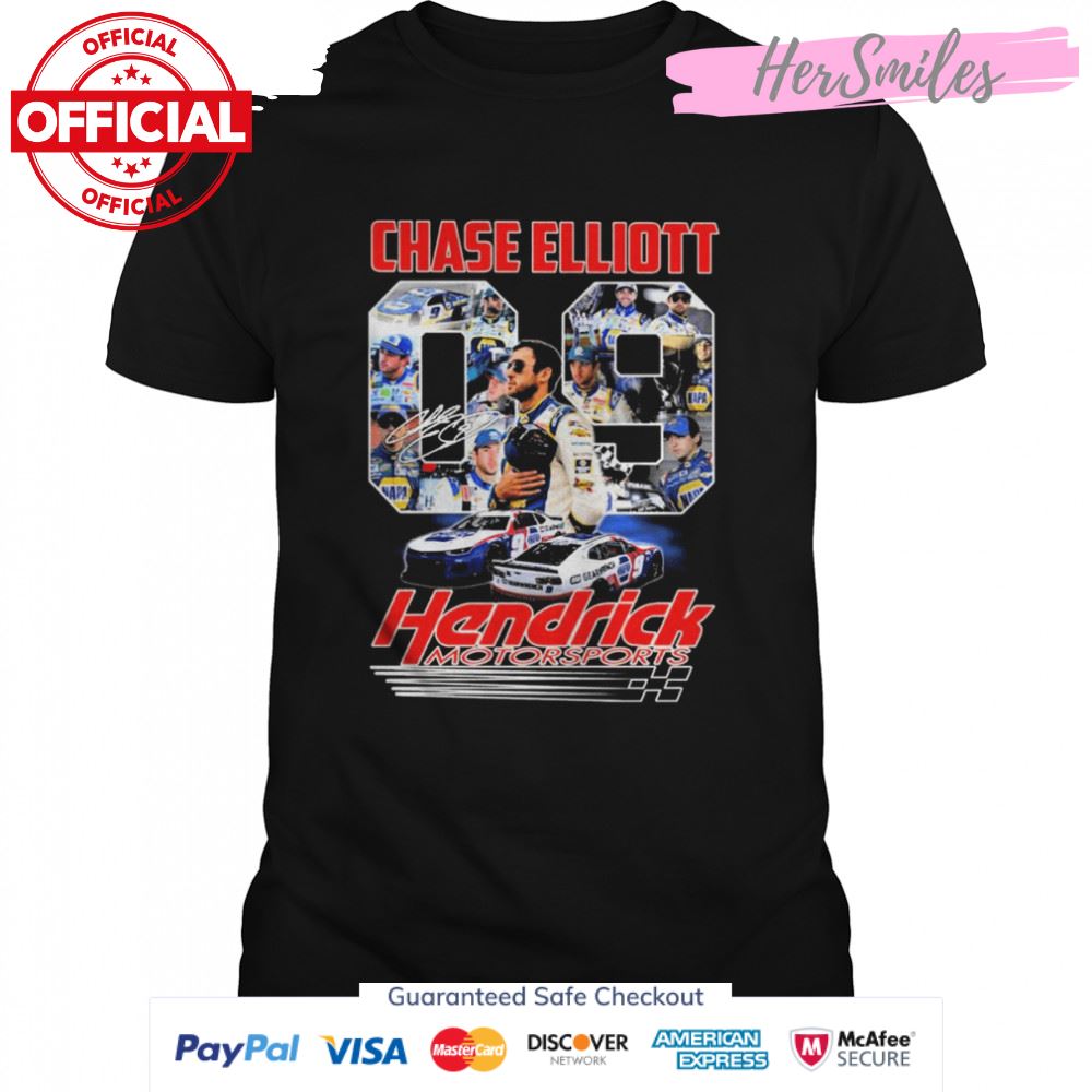 09 Chase Elliott Hendrick Motorsports Signatures Shirt