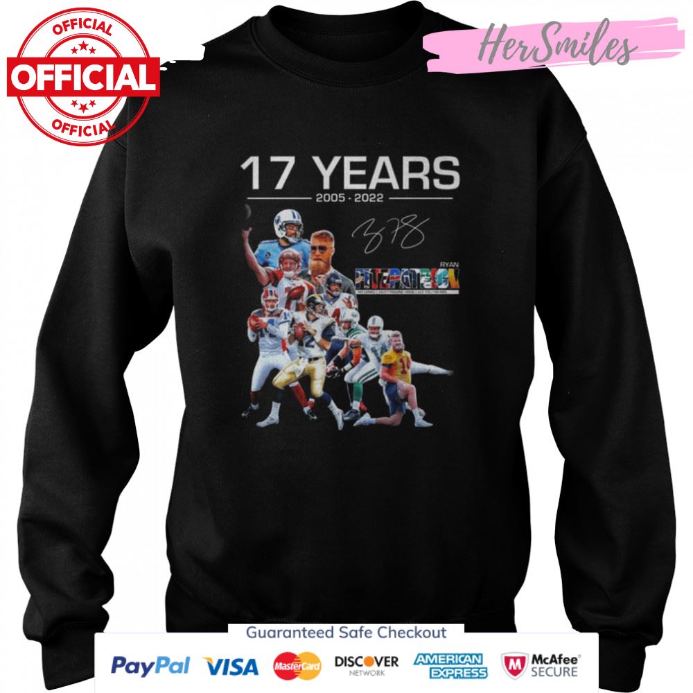 17 Years 1005 2022 Ryan Fitzpatrick Player Signature Shirt 17 Years 1005 2022 Ryan Fitzpatrick Player Signature Shirt