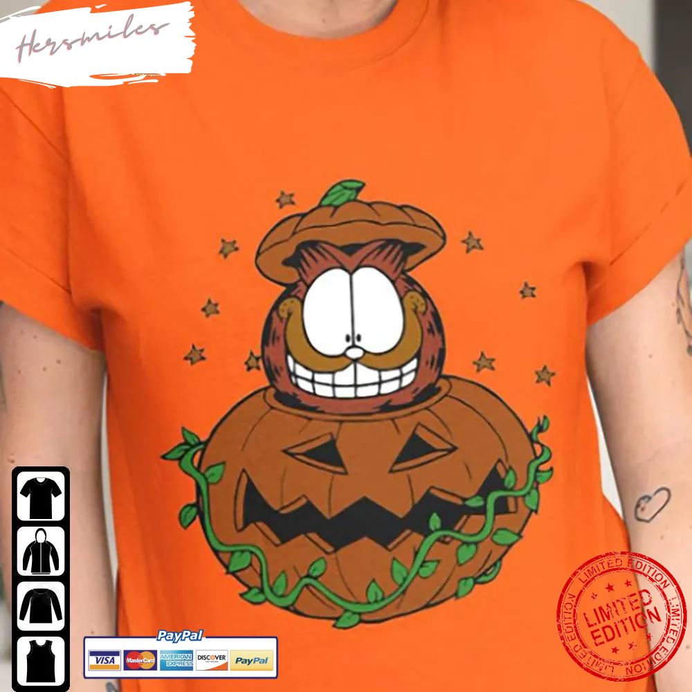 Garfield Pumpkin  Halloween Pumpkin Garfield Cat T-Shirt