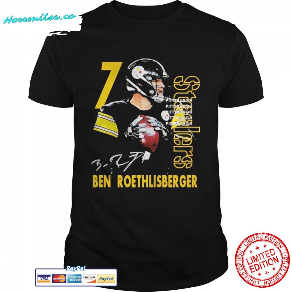 2022 Ben Roethlisberger 7 Steelers Pittsburgh Shirt