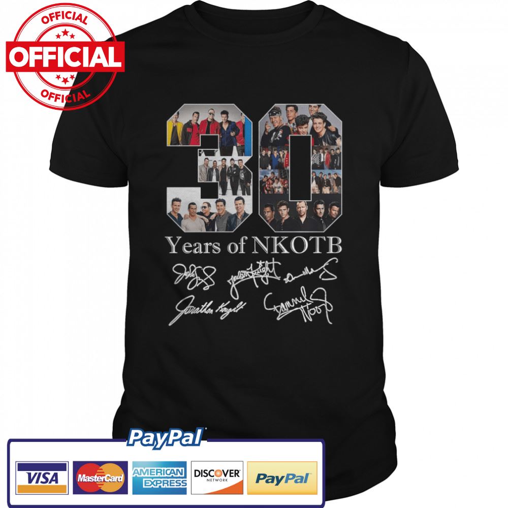 30 Years Of Nkotb With Signatures New Kids On The Block shirt