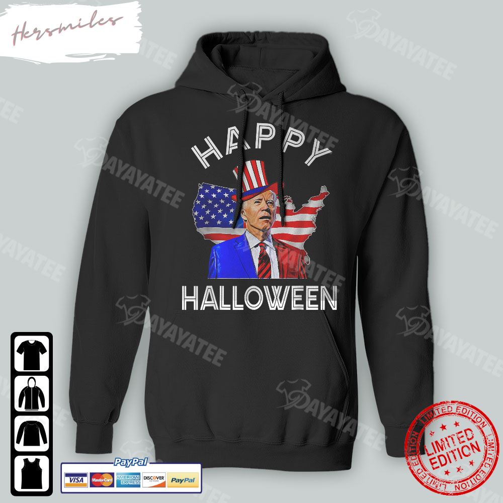 Joe Biden Happy Halloween Tank Top 4Th Of July American Flag  T-Shirt