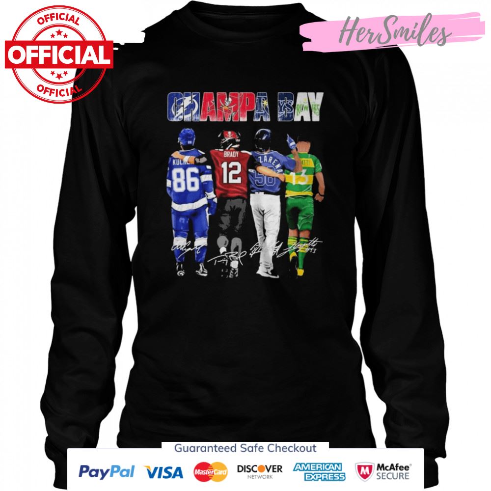 Champa Bay Sports Teams Signatures Shirt Champa Bay Sports Teams Signatures Shirt