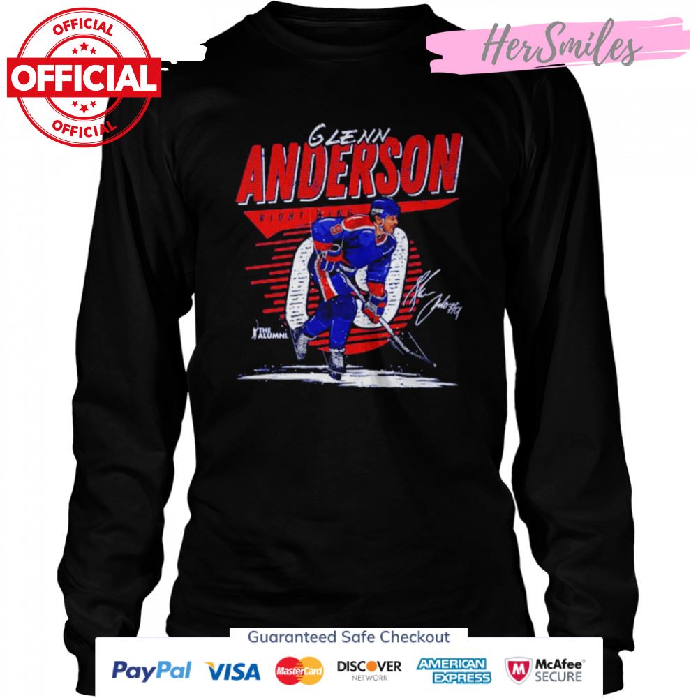 Glenn Anderson Edmonton Comet Hockey Signatures Shirt Glenn Anderson Edmonton Comet Hockey Signatures Shirt