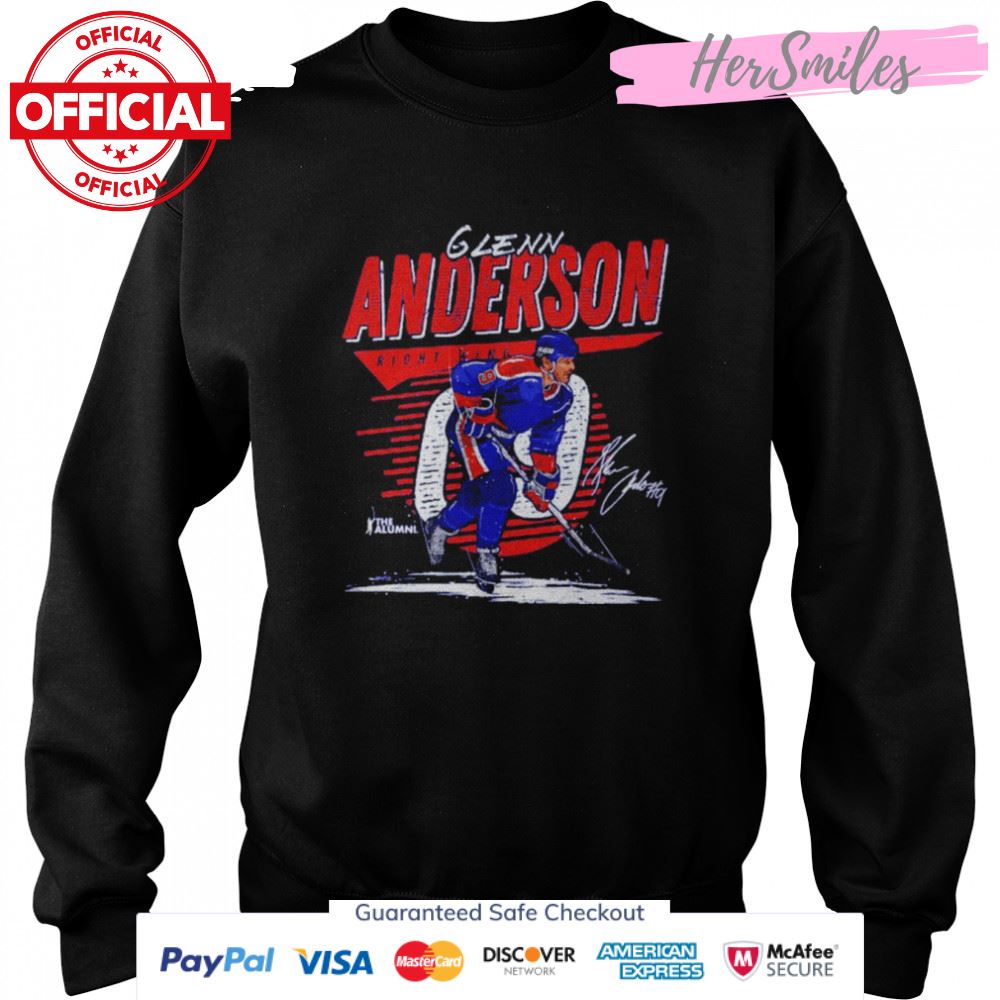 Glenn Anderson Edmonton Comet Hockey Signatures Shirt Glenn Anderson Edmonton Comet Hockey Signatures Shirt