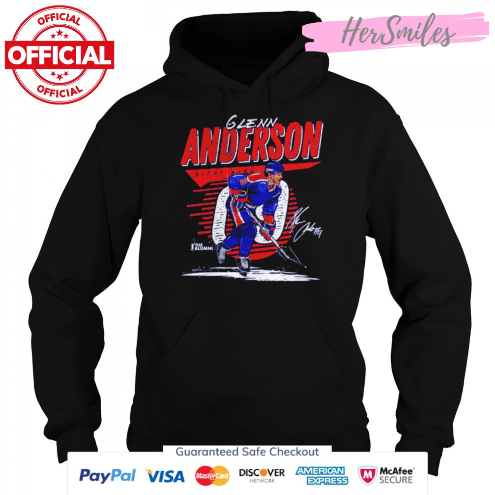 Glenn Anderson Edmonton Comet Hockey Signatures Shirt Glenn Anderson Edmonton Comet Hockey Signatures Shirt