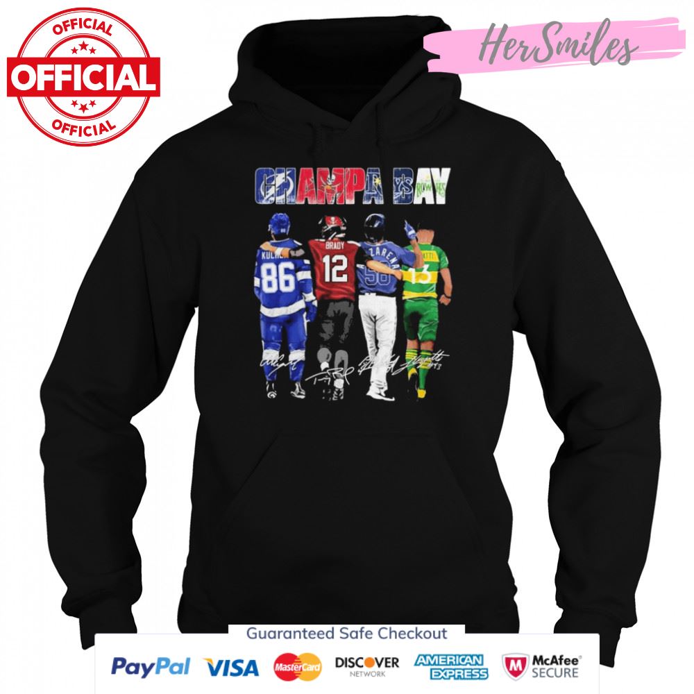 Champa Bay Sports Teams Signatures Shirt Champa Bay Sports Teams Signatures Shirt