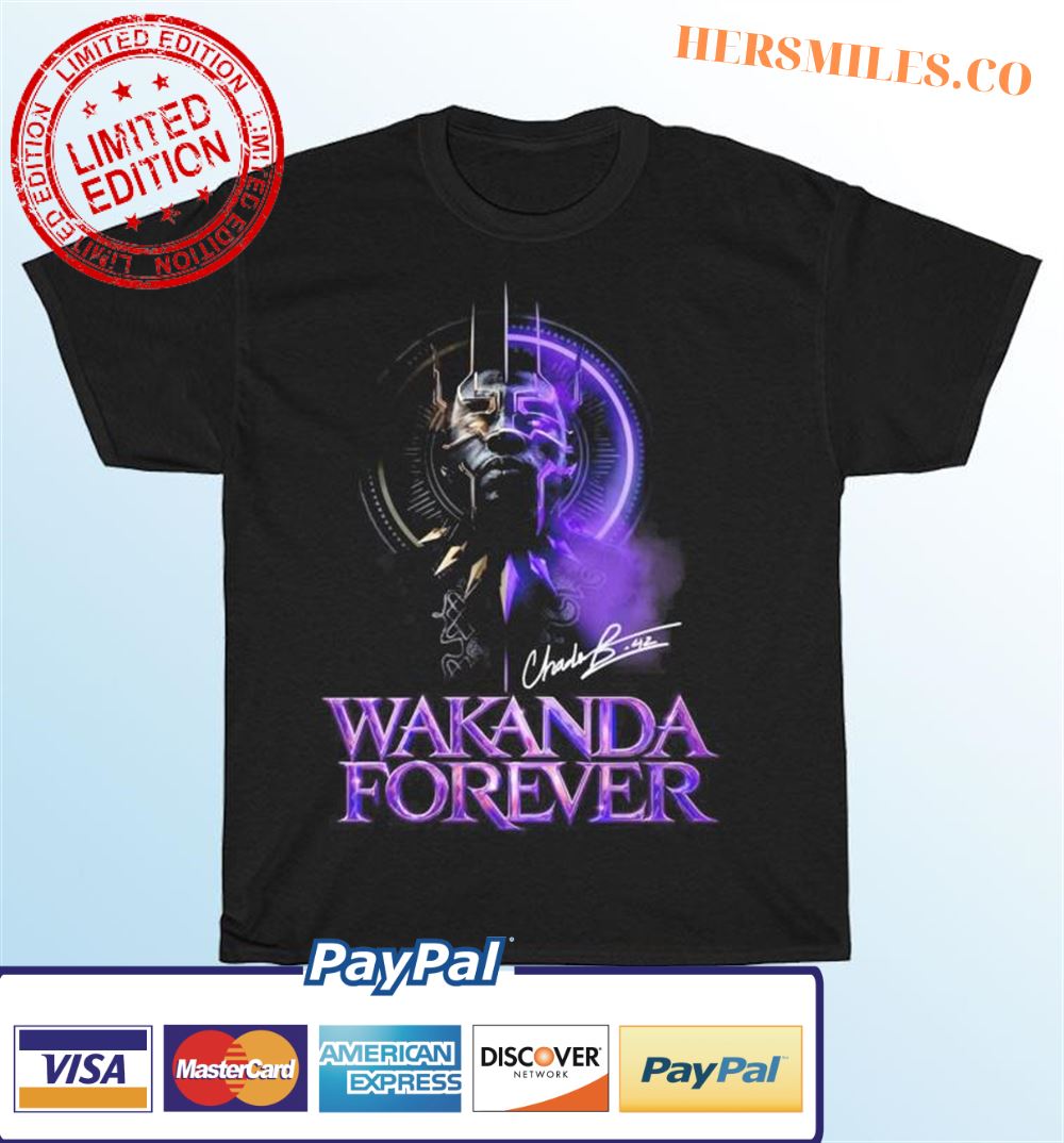 Wakanda Forever Black Panther 46th Anniversary 1976-2022 Thank You For The Memories Signature Classic T-Shirt