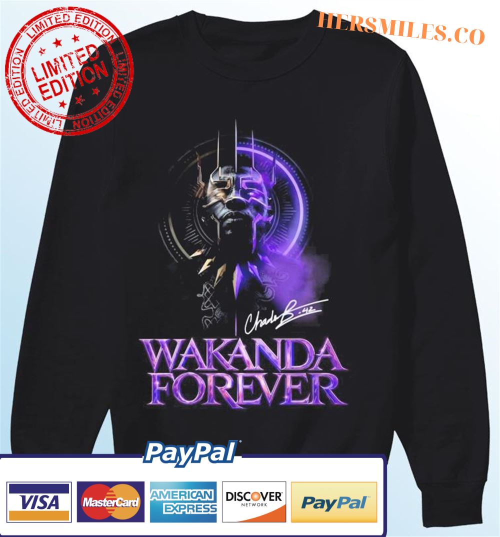 Wakanda Forever Black Panther 46th Anniversary 1976-2022 Thank You For The Memories Signature Classic T-Shirt