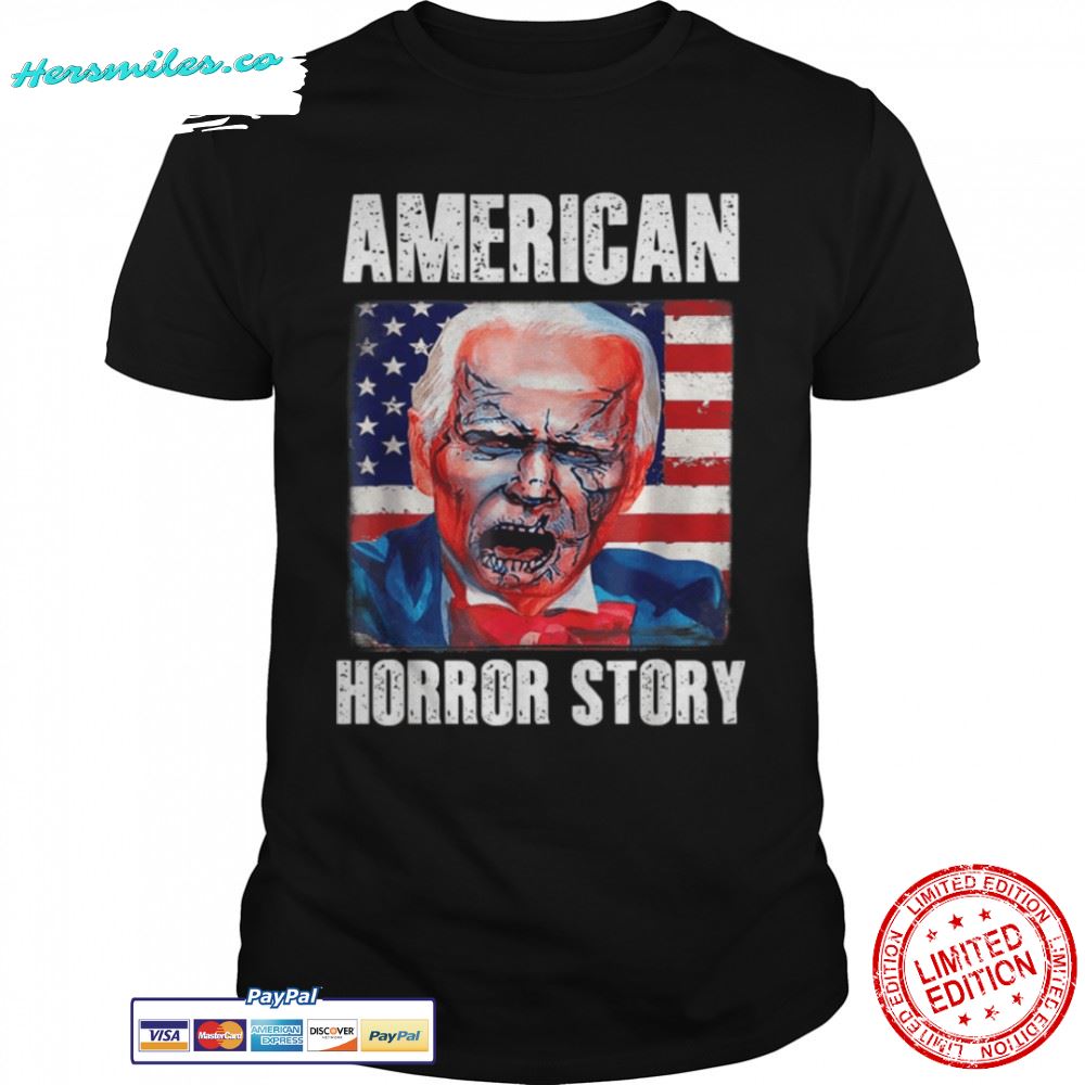 Anti-Joe Biden Horror American Zombie Story Funny Halloween T-Shirt