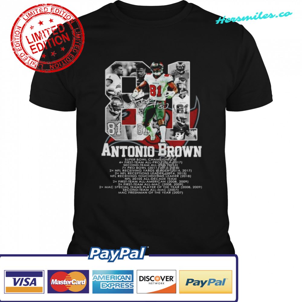 Antonio Brown Tampa Bay Buccaneers Super Bowl Champion signature shirt