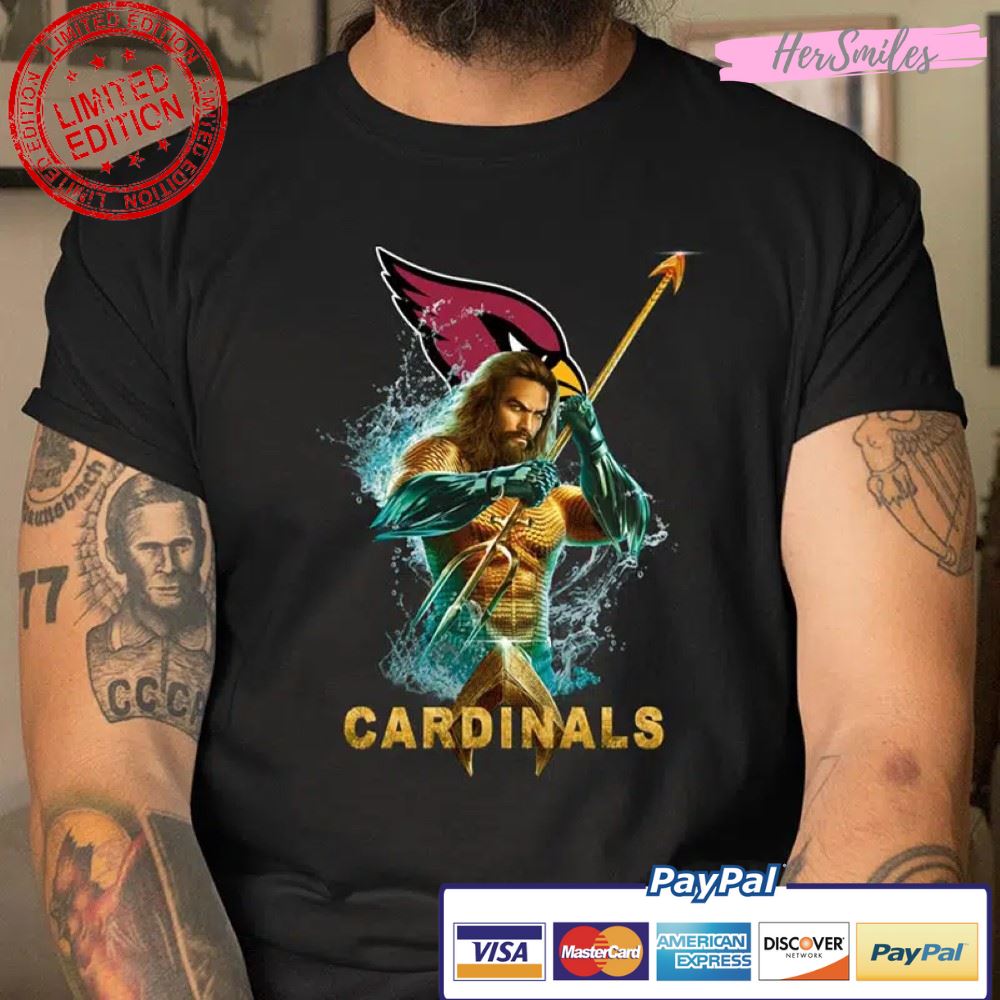 Aquaman DC NFL Arizona Cardinals T Shirt