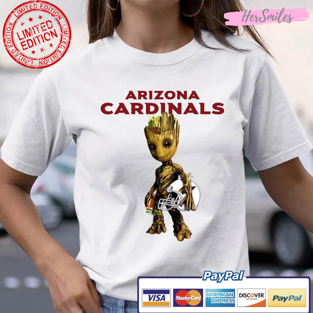 Arizona Cardinals Groot Marvel Guardians Of The Galaxy T Shirt
