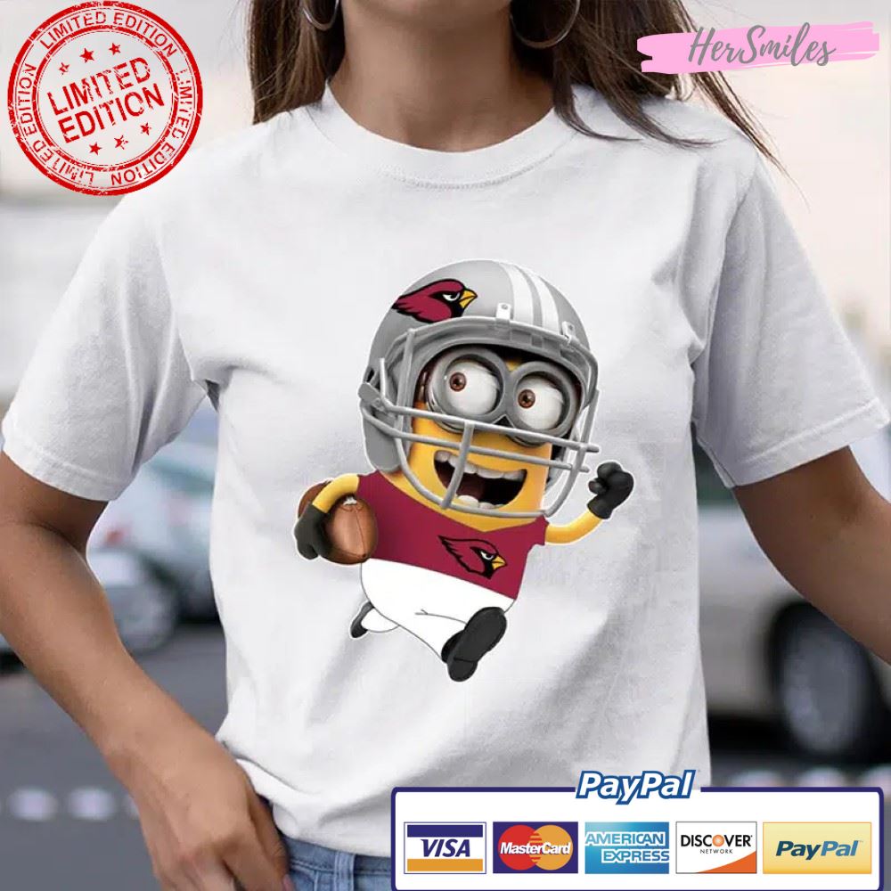 Arizona Cardinals Minions Disney Football Sports T Shirt - Hersmiles