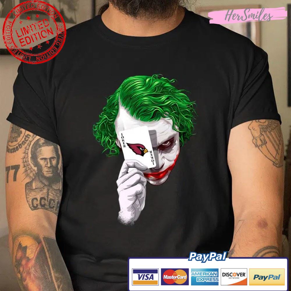 Arizona Cardinals NFL Football Joker Card T Shirt