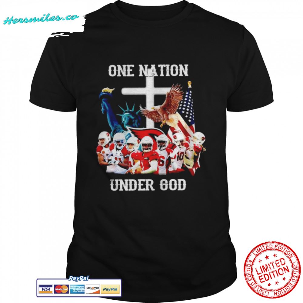 Arizona Cardinals team one nation under god T-shirt