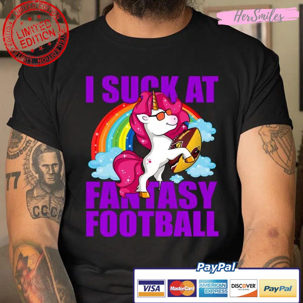 Arizona Cardinals UNICORN I Suck At Fantasy Football T Shirt
