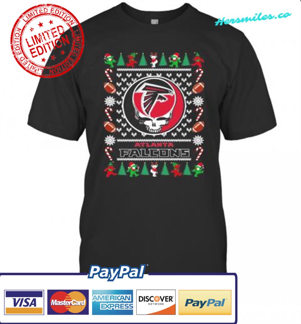 Atlanta Falcons Grateful Dead Ugly Christmas T-Shirt