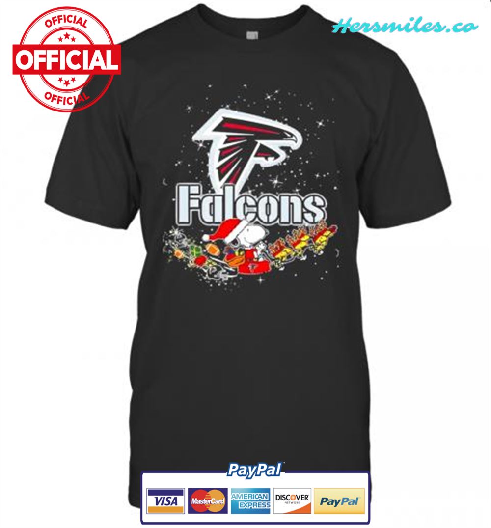 Atlanta Falcons Snoopy Christmas T-Shirt