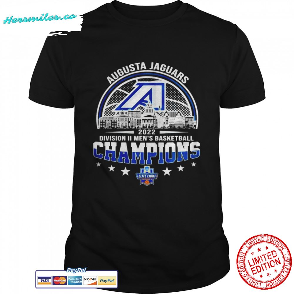 Augusta Jaguars 2022 Division II Men’s Basketball Champions shirt