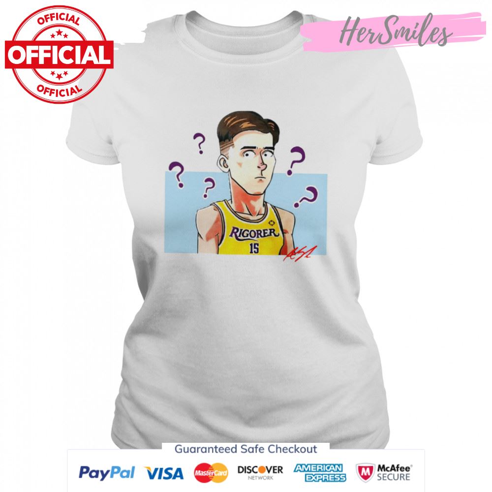 Austin Reaves Los Angeles Lakers cartoon signature 2022 T-shirt