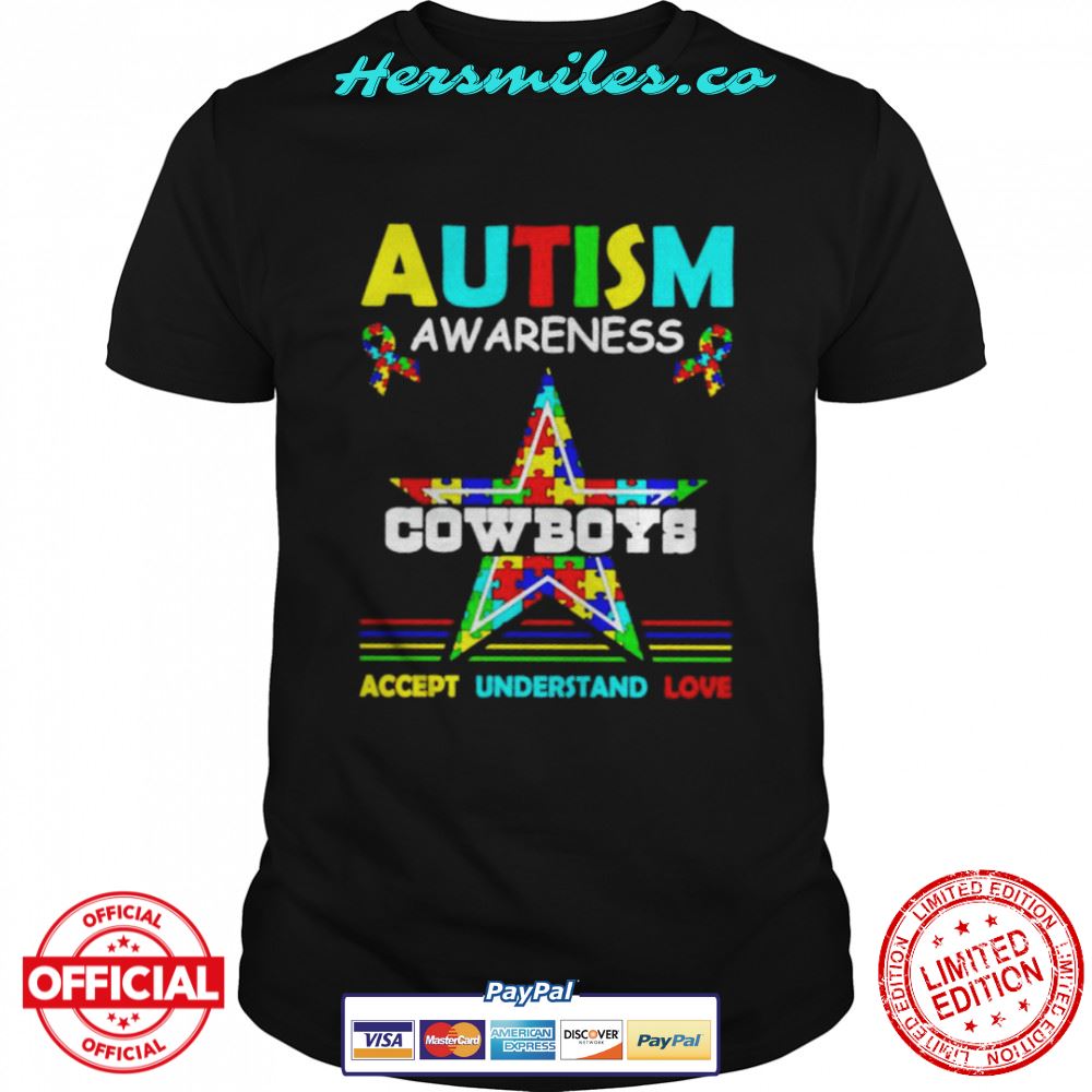 Autism awareness Dallas Cowboys accept understand love shirt